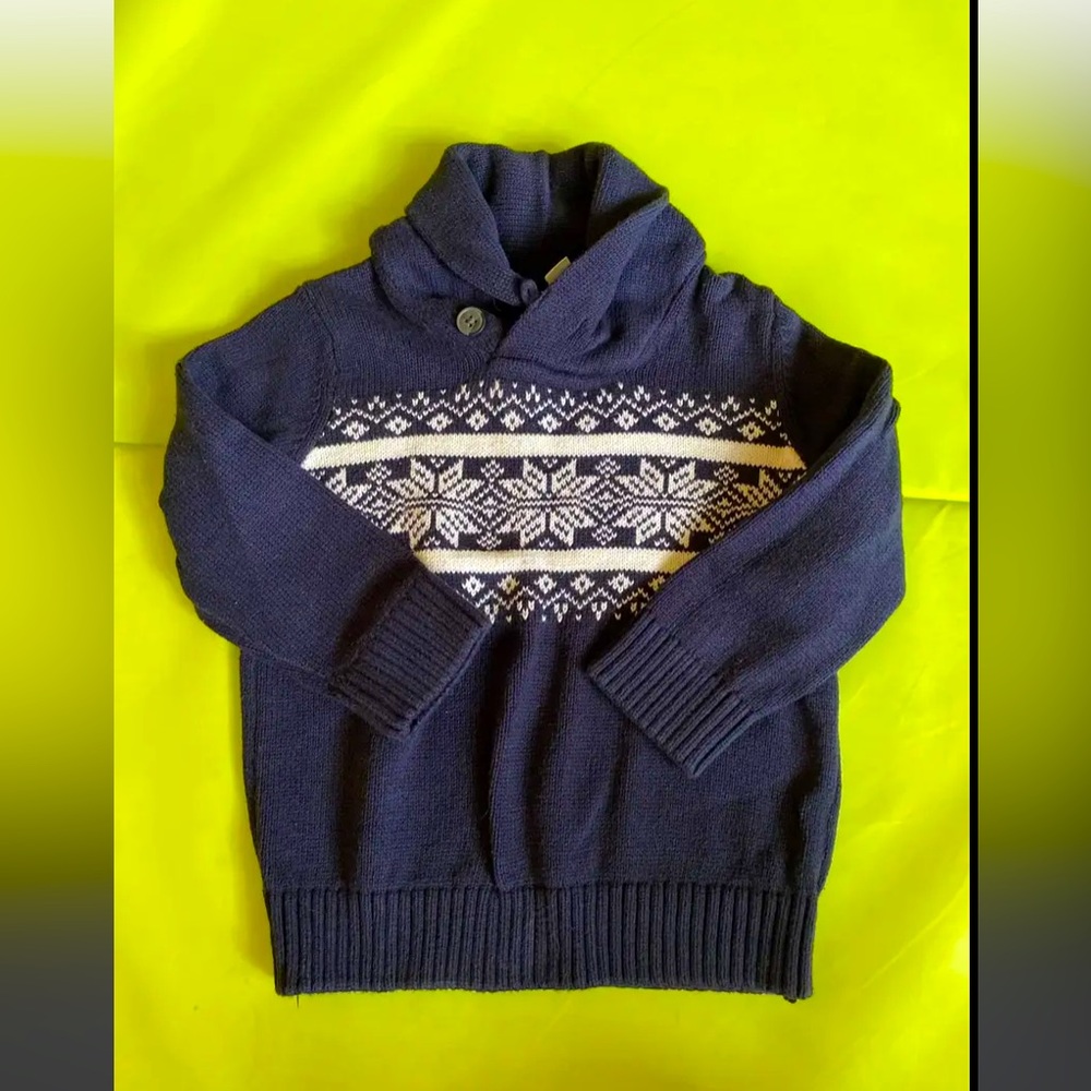 The Children’s Place shawl next snowflake sweater